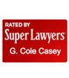 Super Lawyers Certification Logo for G.Cole Casey